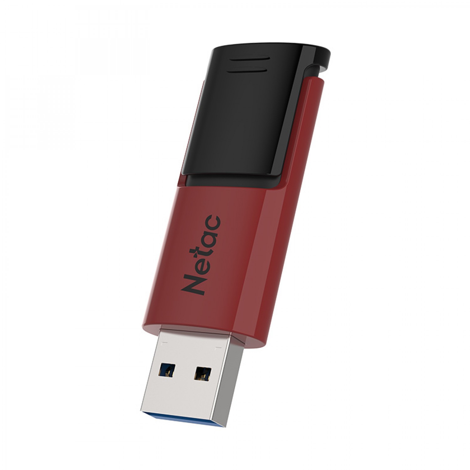 Pendrive Netac U182 USB 3.0 128 GB Retractil Negro Rojo