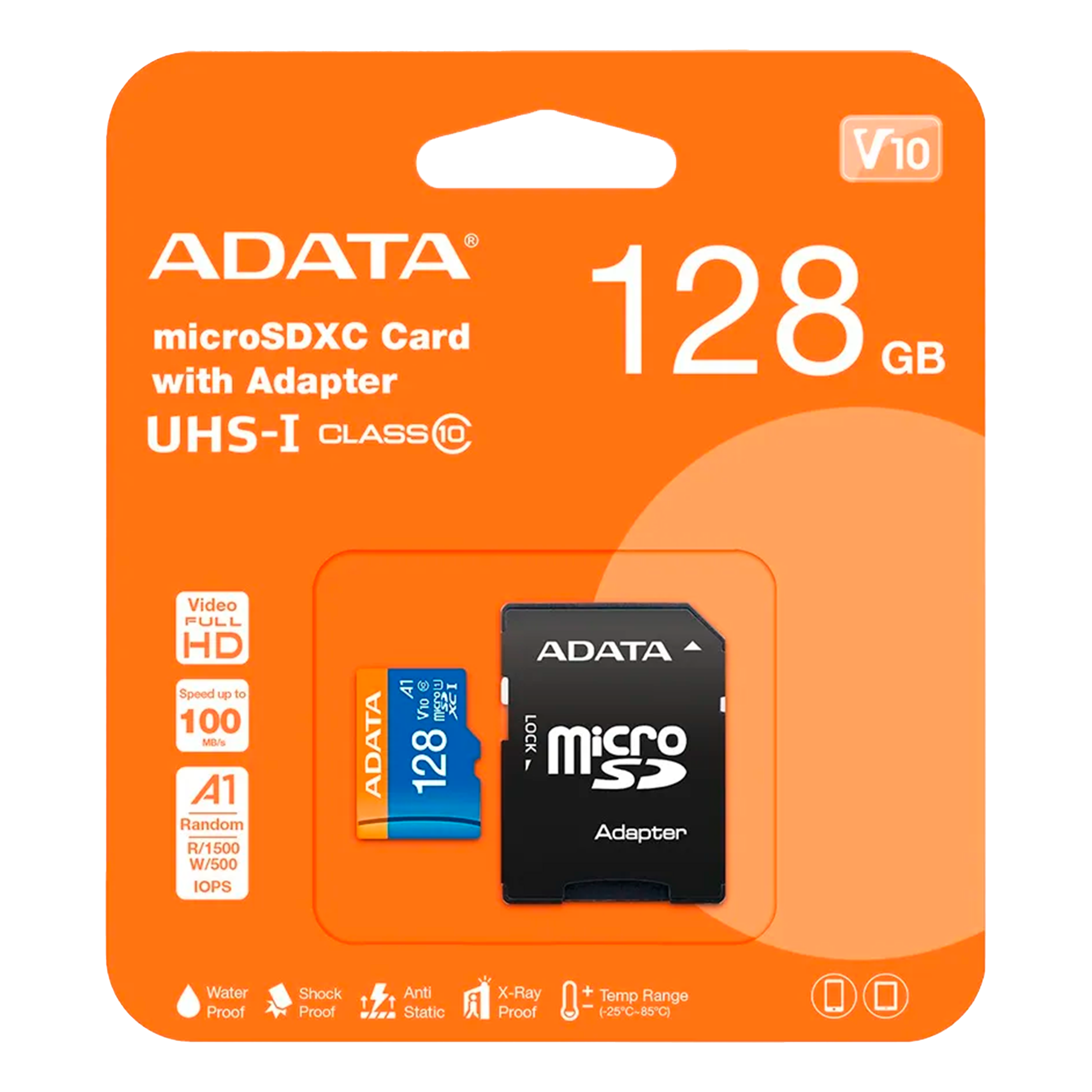 Tarjeta de Memoria Adata MicroSDXC con Adaptador UHS-I CLASS 10